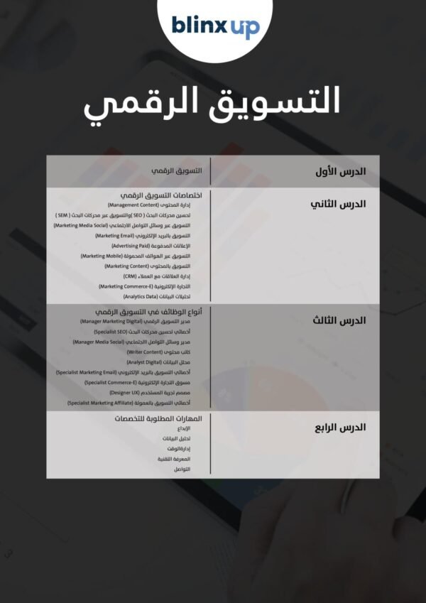 الكورس المصغّر للتسويق الرقمي – مهارة العصر لنجاح أي بزنس!